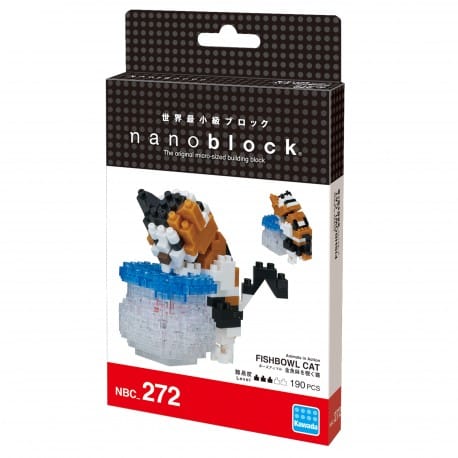 Nanoblock - le chat aquarium - Figurine mini à monter