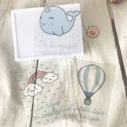 Boîte lumineuse (3 décors interchangeables) - Bleue – Image 2