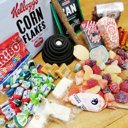 Coffret bonbon ancien - Boîte en métal Corn Flakes de Kellogg's