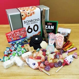 Boîte à bonbons nostalgique mystère des années 90 Cadeau de fête d