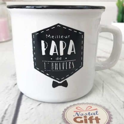 Tasse "Papa trop cool" bleu