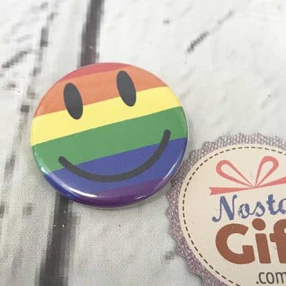 Badge Smiley Arc-en-ciel – Image 2