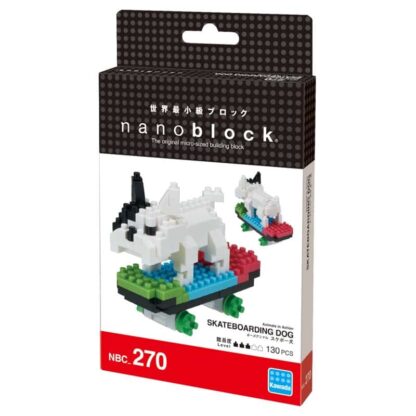 Nanoblock -  le chien skateur - Figurine mini à monter