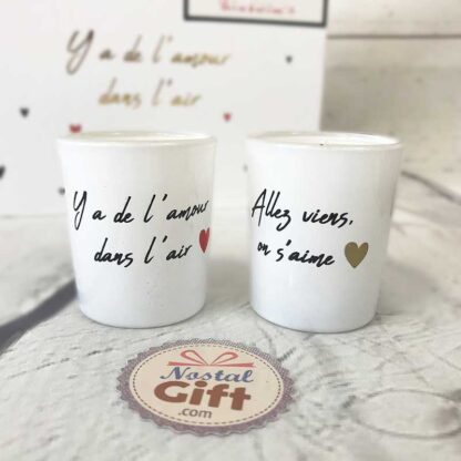 Coffret cadeau - 6 Bougies "Y'a de l'amour dans l'air" – Image 5