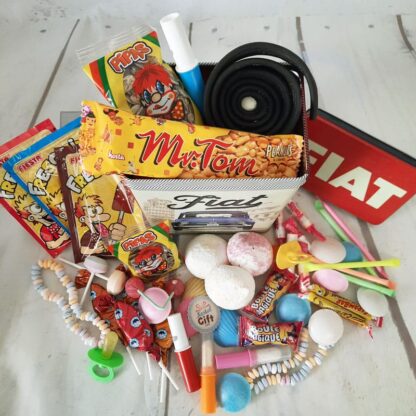 Coffret Cadeau Homme  : Boîte haute en métal "Fiat" et ses bonbons rétro 70-80 – Image 5