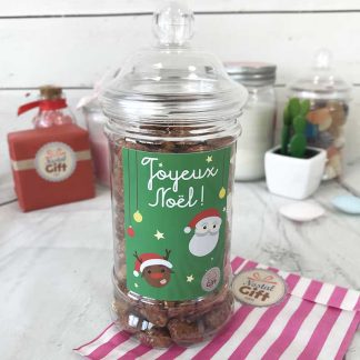 Petite bonbonnière de Noël - 20 Bonbons soucoupes à la poudre