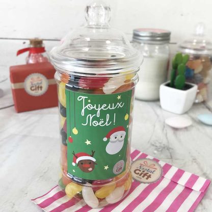 Petite bonbonnière de Noël - Jelly beans - 160 bonbons