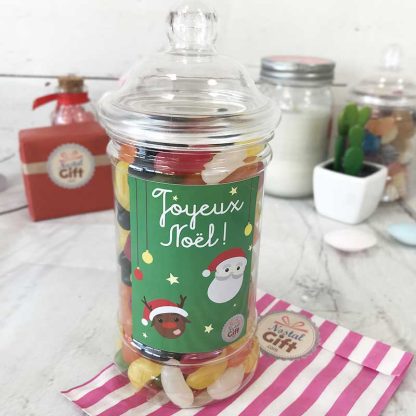 Petite bonbonnière de Noël - 20 Bonbons soucoupes à la poudre