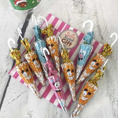 Petite bonbonnière de Noël -  Parapluies pétillants au chocolat x9 – Image 2