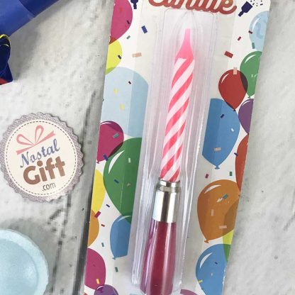 Bougie musicale pour anniversaire - Rose – Image 2
