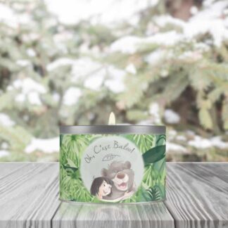 Bougie végétale - Ti amo (La Belle et le Clochard) - Parfum tomate Basilic - Edition métal