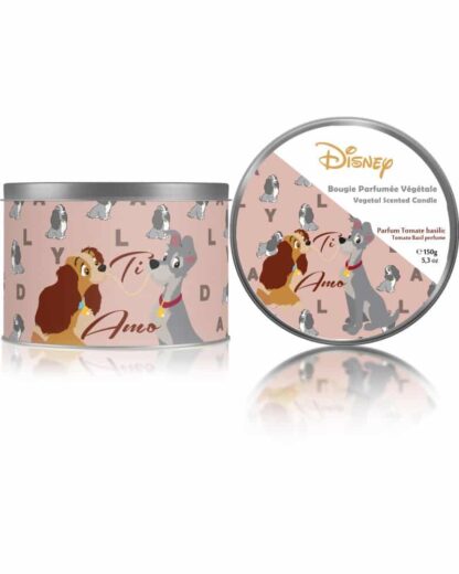Bougie végétale - Ti amo (La Belle et le Clochard) - Parfum tomate Basilic - Edition métal – Image 2