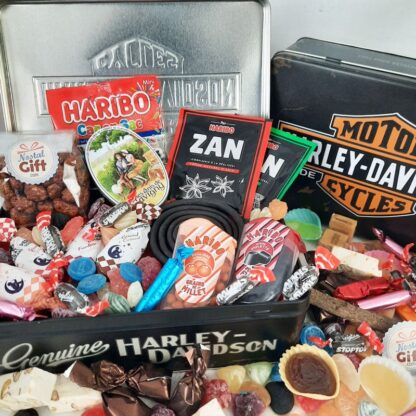 Coffret bonbon ancien - Grande boîte Harley Davidson en métal – Image 5