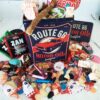 Coffret bonbon ancien - Boîte haute  en métal "Route 66" – Image 4