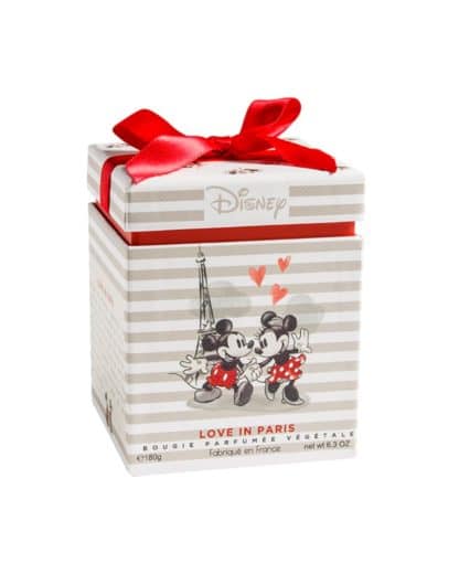 Bougie Mickey et Minnie et son coffret cadeau - Parfum pomme d'amour caramélisée - Love in paris - St Valentin – Image 5