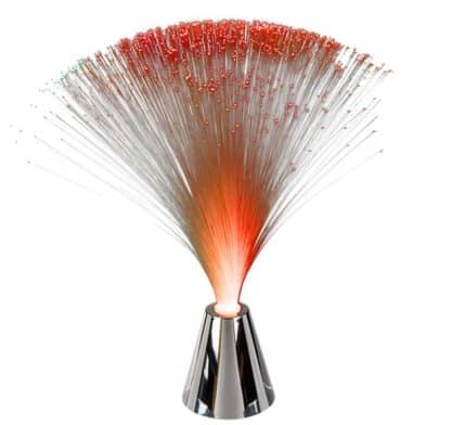 Lampe retro - fibre optique - Couleurs changeantes - 33cm – Image 3