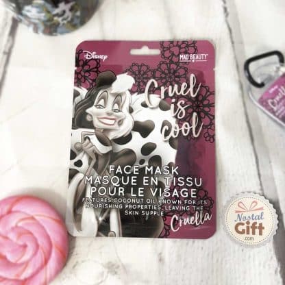 Masque en tissu à l'huile de coco hydratant pour le visage - Cruella (Disney)