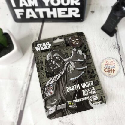 Masque en tissu infusé au thé noir - Dark Vador Star Wars