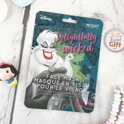 Masque en tissu infusé au concombre hydratant pour le visage - Ursula (Disney)