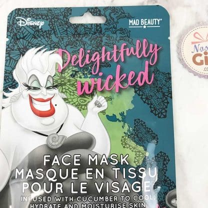 Masque en tissu infusé au concombre hydratant pour le visage - Ursula (Disney)