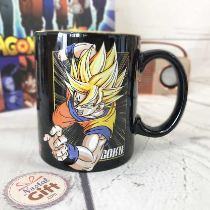 Mug Dragon Ball noir - Goku et Vegeta