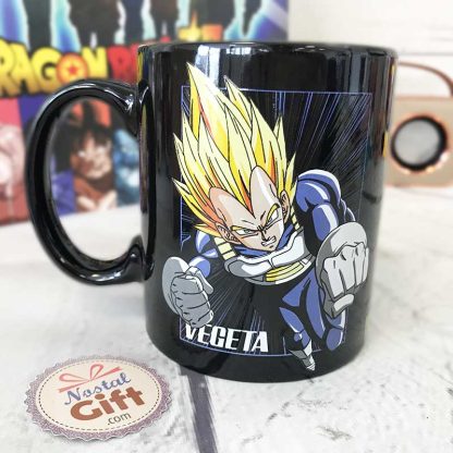 Mug Dragon Ball noir - Goku et Vegeta – Image 2