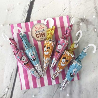 Sachet de Noël pour enfant - Parapluies pétillants au chocolat x6 – Image 2