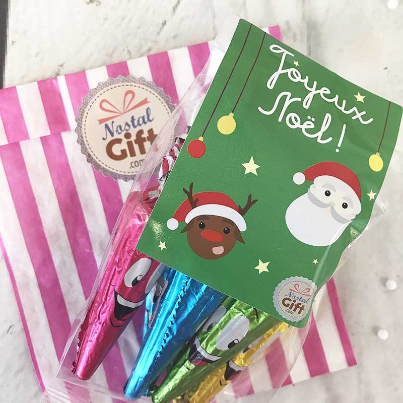 Sachet de Noël pour enfant - Parapluie au chocolat x6