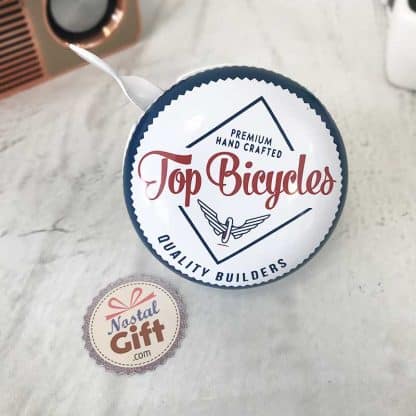Sonnette pour vélo vintage - Blanc