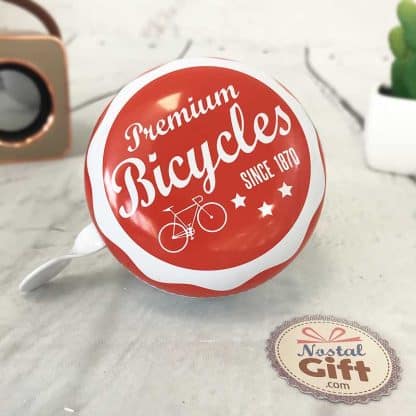 Sonnette pour vélo vintage - Rouge