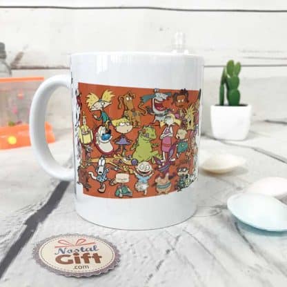 Mug Nickelodeon - Hé Arnold - Razmoket (fond rouge)