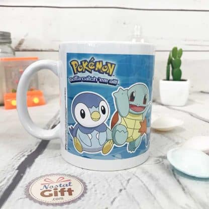Mug Pokemon - Pokemon type eau (Carapuce, Tiplouf, Moustillon, Totodile... )