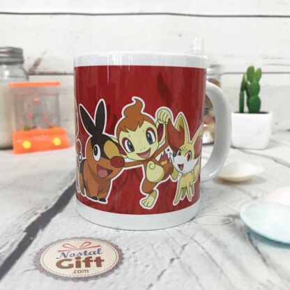 Mug Pokemon - Pokemon type feu (Salamèche, Gruikui, Poussifeu, Héricendre...) – Image 3
