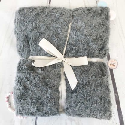 Plaid doux gris foncé 120X150 CM