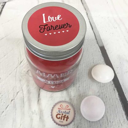 Bougie jar - "Aimer c'est savoir dire Je t'aime sans parler " – Image 3