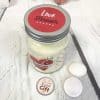 Bougie jar - "Je suis souvent tombé Amoureux à chaque fois de toi " – Image 3