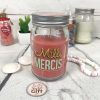 Bougie Jar - "Mille mercis" - Cadeau remerciement – Image 3