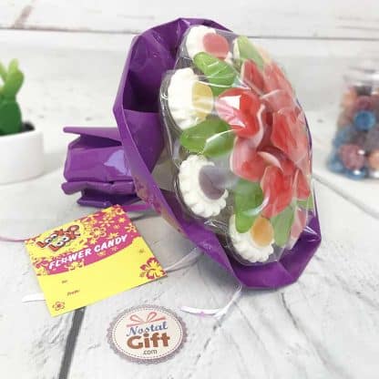 Bouquet de bonbons gélifiés - Coeur - Violet – Image 3