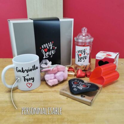 Coffret Cadeau "My Love" et son mug perso