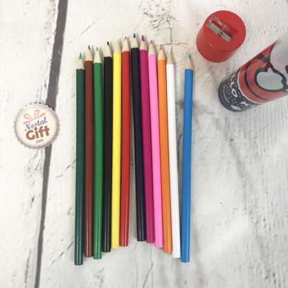 Hello Kitty - Boite en métal de crayons de couleurs avec taille crayon – Image 3