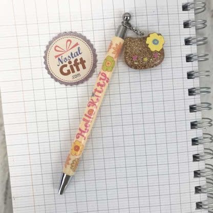 Hello Kitty - Stylo fleuri métallisé – Image 2