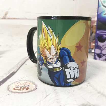 Mug Dragon Ball noir - Goku et Vegeta (Thermoréactif) – Image 3
