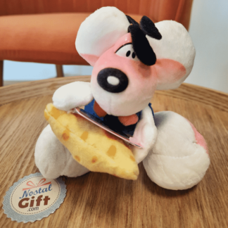 Diddl - Peluche porte-clef - Diddl et son fromage