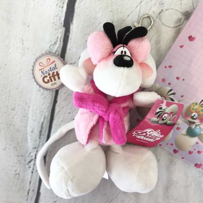 Diddl - Peluche porte-clef Diddlina en peignoir – Image 3