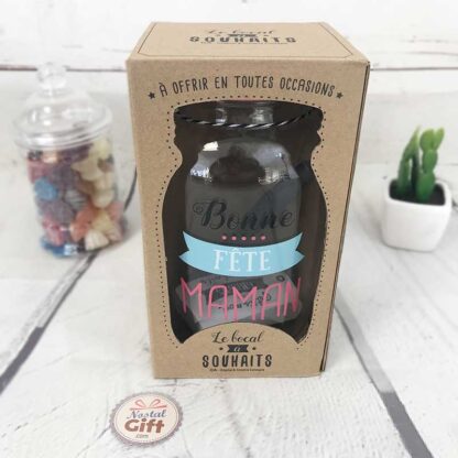 Bocal à souhaits / tirelire à message "Bonne Fête Maman" - Idée cadeau Maman – Image 5
