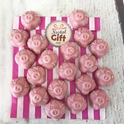 Bonbons Tête de cochon x 20 (goût chocolat blanc)