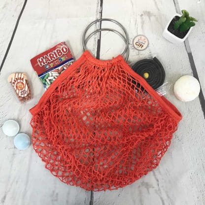 Filet à provisions vintage - Sac de course avec anse en métal – Image 6