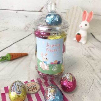 Bonbonnière de Pâques - Oeufs au chocolat Licorne x 9