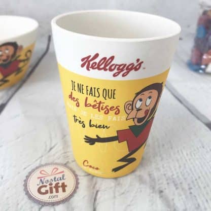 Verre en Bambou Kellogg's - Coco Pops (Coco le singe) - "Je ne fais que des bêtises mais je les fais vraiment bien" – Image 4