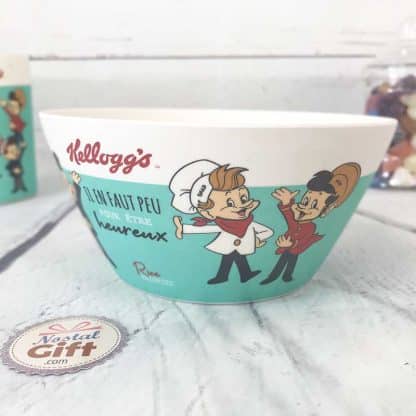 Bol en Bambou Kellogg's - Rice Krispies - "Il en faut peu pour être heureux"